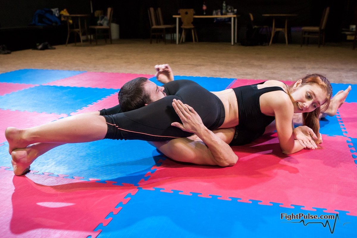 FightPulse's tweet photo. Akela's onslaught-style mixed wrestling match is up! You have never seen her so dominant before! Get the video at: https://t.co/oOWJeFGb8y https://t.co/gCwggtPvRn