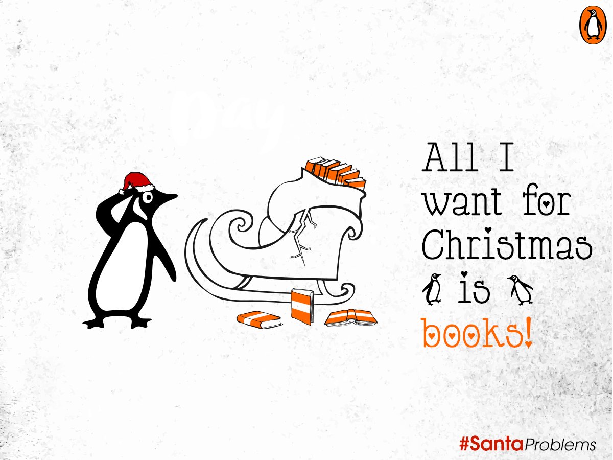 PenguinIndia's tweet image. When all readers want is books. 
#SantaProblems
#MerryChristmas
