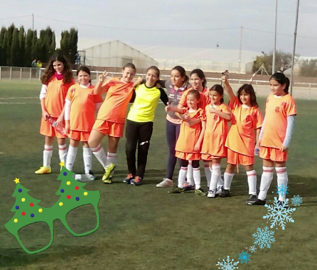Feliz Nochebuena a toda/os. os desean las Feminas de la Escuela defutbol At.Corvera