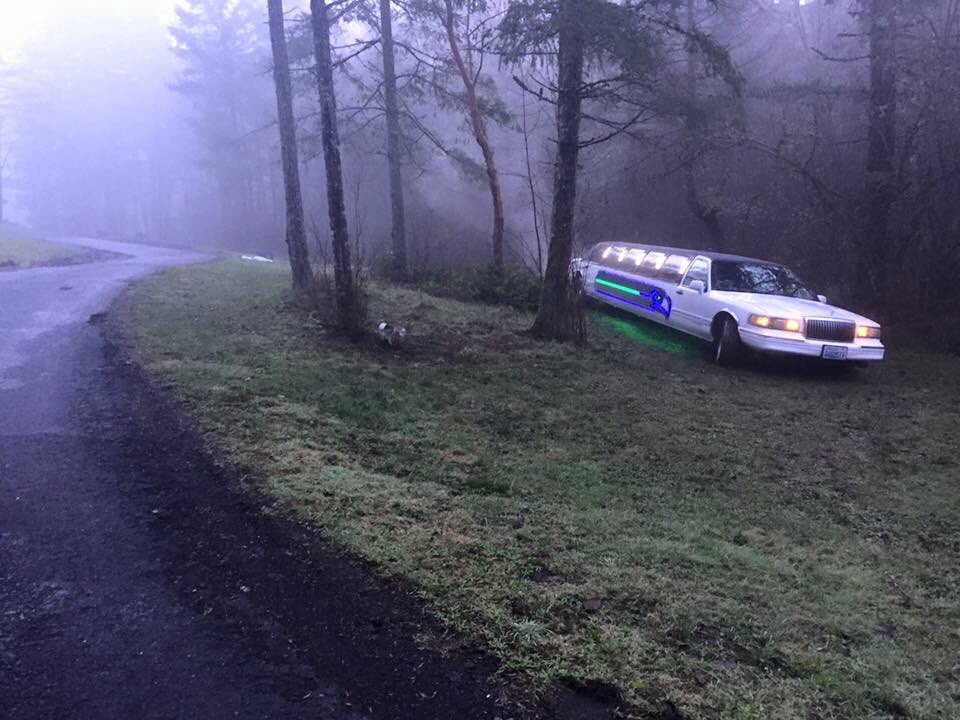 LimoOfBoom's tweet photo. LOB accidentally off-roading... watch out for ice! Drive safe this game day, and GO HAWKS! @Seahawks #Seahawks #limoofboom https://t.co/fZkxBrhKQy