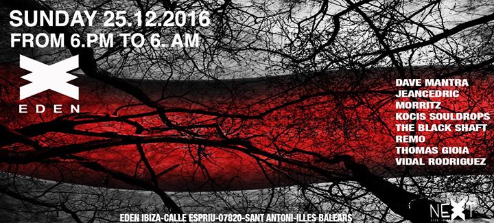 ch_ibiza's tweet photo. Sunday at @eden_ibiza : Christmas Party (Dave Mantra &amp; Jeancedric &amp; Morritz &amp; Remo &amp; Kocis Souldrops &amp; ...) | More… https://t.co/CUF1Q1bOIb https://t.co/npHuCphfHS