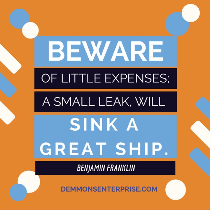 DemmonsSpeak's tweet photo. When was the last time you evaluated your expenses? It would be great to do that now before 2017! #finances #expens… https://t.co/BAGsrcwVyE
