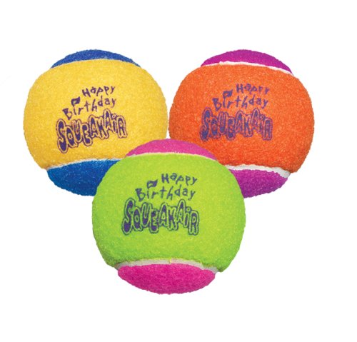 setzutem91's tweet photo. #dogs  KONG Air Dog Squeakair Birthday Balls Dog Toy, Medium, Colors Vary (3 ... https://t.co/czkwYcRP8k https://t.co/BS6zH2xRpk