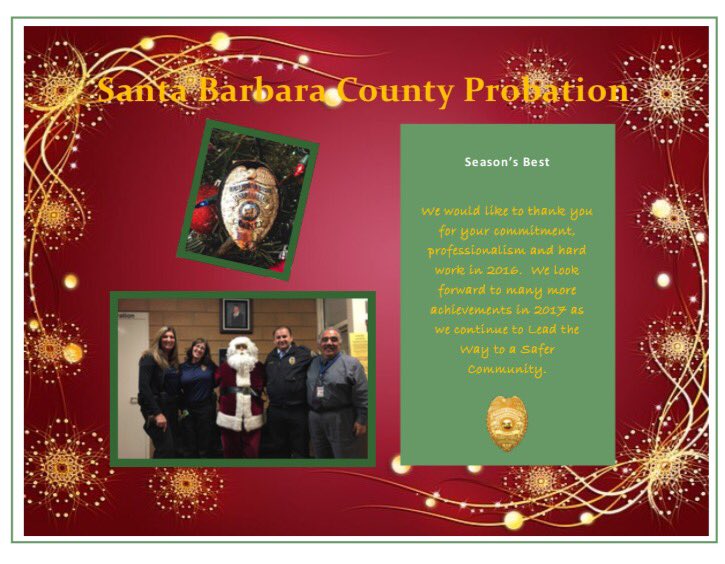 luperabago's tweet photo. Season's Best! A special thanks to staff in Santa Maria JH, Los Prietos BC and those working round the clock to keep us safe!  On to 2017! https://t.co/VmEvT4JPbh