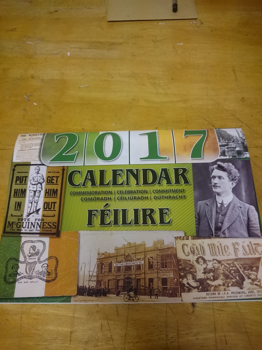 MMRFB1's tweet photo. #Sinnféin Republican 2017 calender now available from @CorkSinnFein síopa on Barrack St. Only a few left! https://t.co/yOzroXepIZ