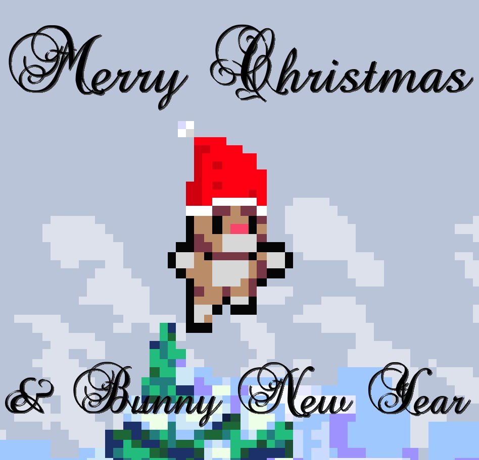 GroveComp's tweet photo. Merry Christmas from all of us at Grove Comp! #Pixelart #XmasWithPC #DerangedRabbits https://t.co/hlBYuGUSqO