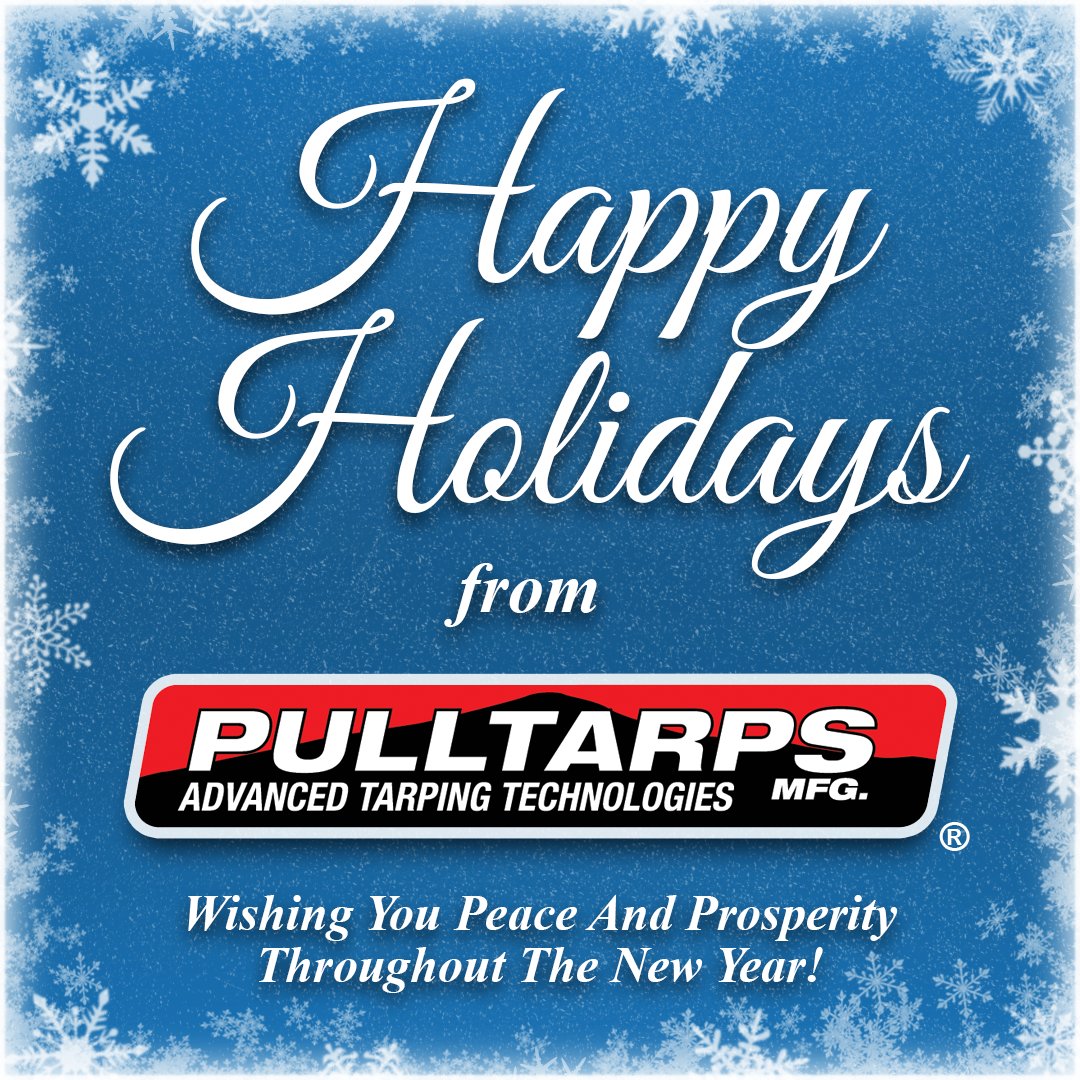 Pulltarps's tweet photo. Happy Holidays from Pulltarps. #pulltarps #pulltarpsmfg #manufacturing #holiday #seasongreetings https://t.co/GtbbUQceqn