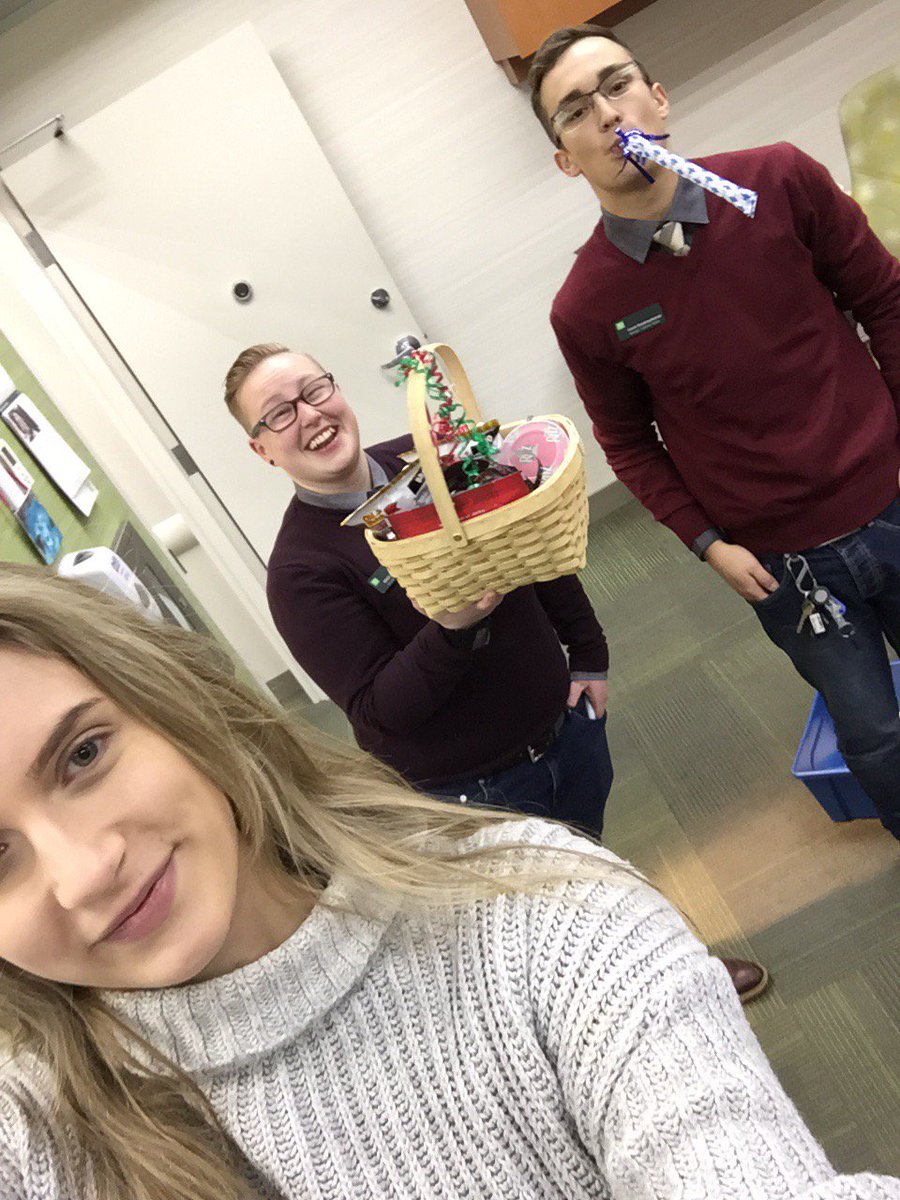 SetonTd's tweet photo. Thanks so much for the treats @SeanHopkinsYYC @Sidney_Ottmann @jennpearson_td Happy Holidays #matchingmanagers @rkaria24 https://t.co/n8ZCvhOZCm