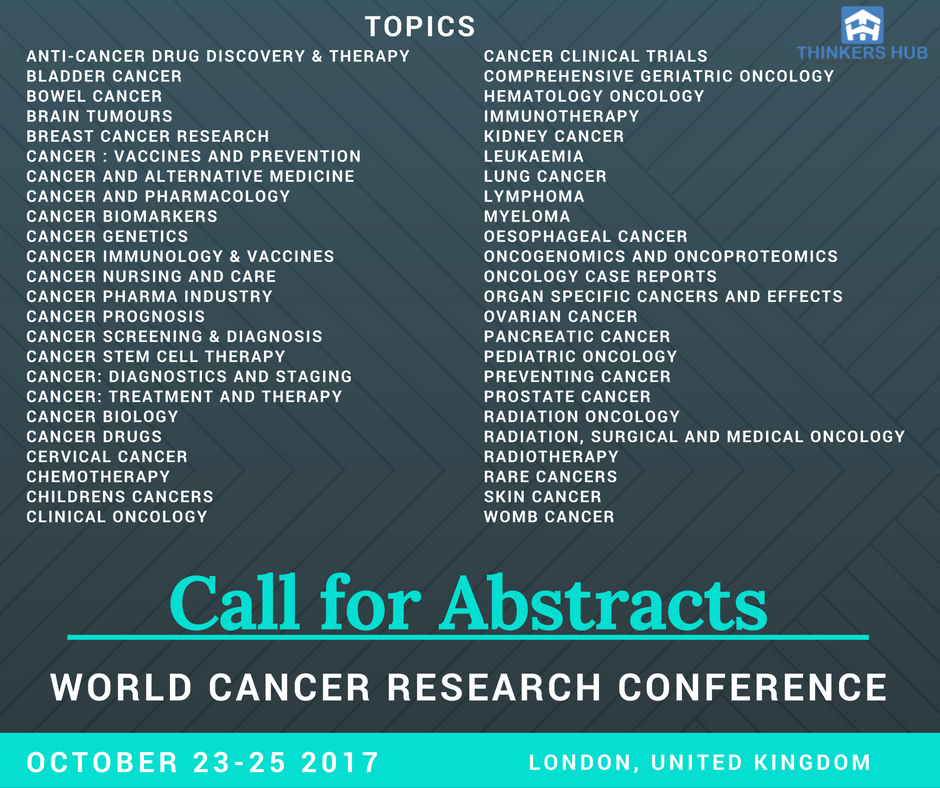 ThinkersHub's tweet photo. #Thinkershub #callforsubmissions for #Cancer and #Oncology #Conference #london #Unitedkingdom #UK #Europe
https://t.co/CLCZo9kxsn https://t.co/rqAcBgRyOs