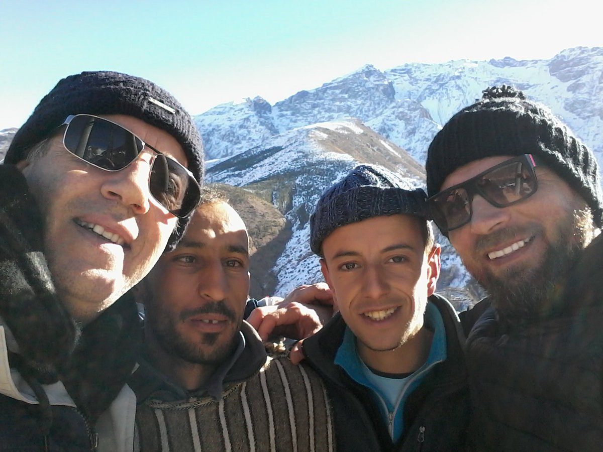 RiadAndalla's tweet photo. Au sommet à #Imlil avec Alain Lahcen et Jamal #riadandalla #Marrakech #Maroc https://t.co/lT5bVRrsRH