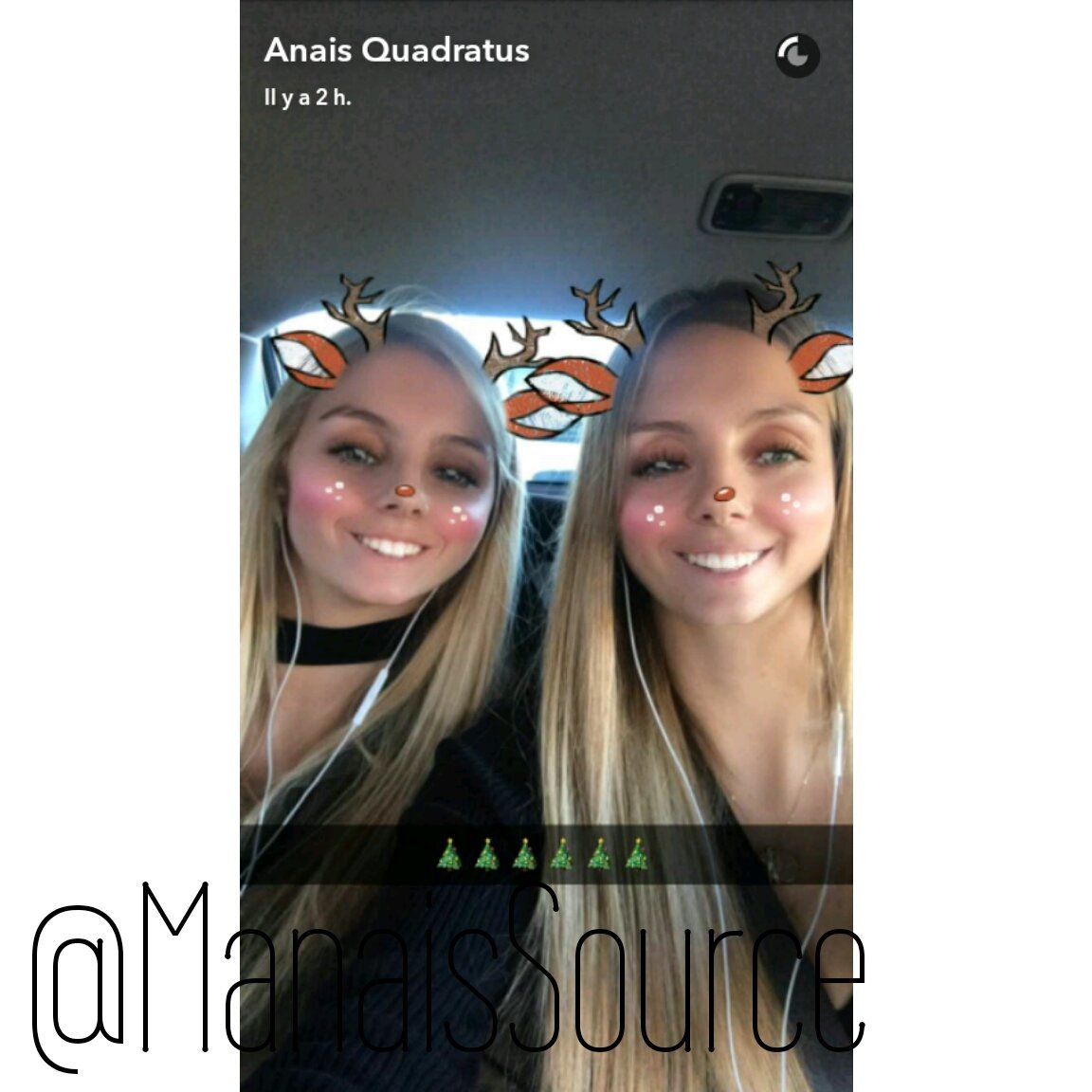 ManaisSource's tweet photo. Joyeux réveillon de Noël à tout le monde ainsi qu'à @manonSecretS10 et @anaisSecretS10. Profitez bien les amours c'est important.💕🎄🎁 https://t.co/MNGl8rRMio