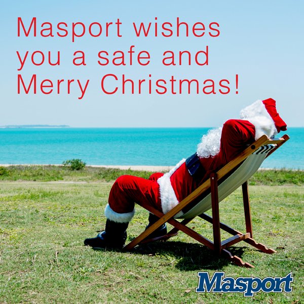 masport_ltd's tweet photo. Wishing you and your family a safe and Merry Christmas! https://t.co/jJbB9wajFZ