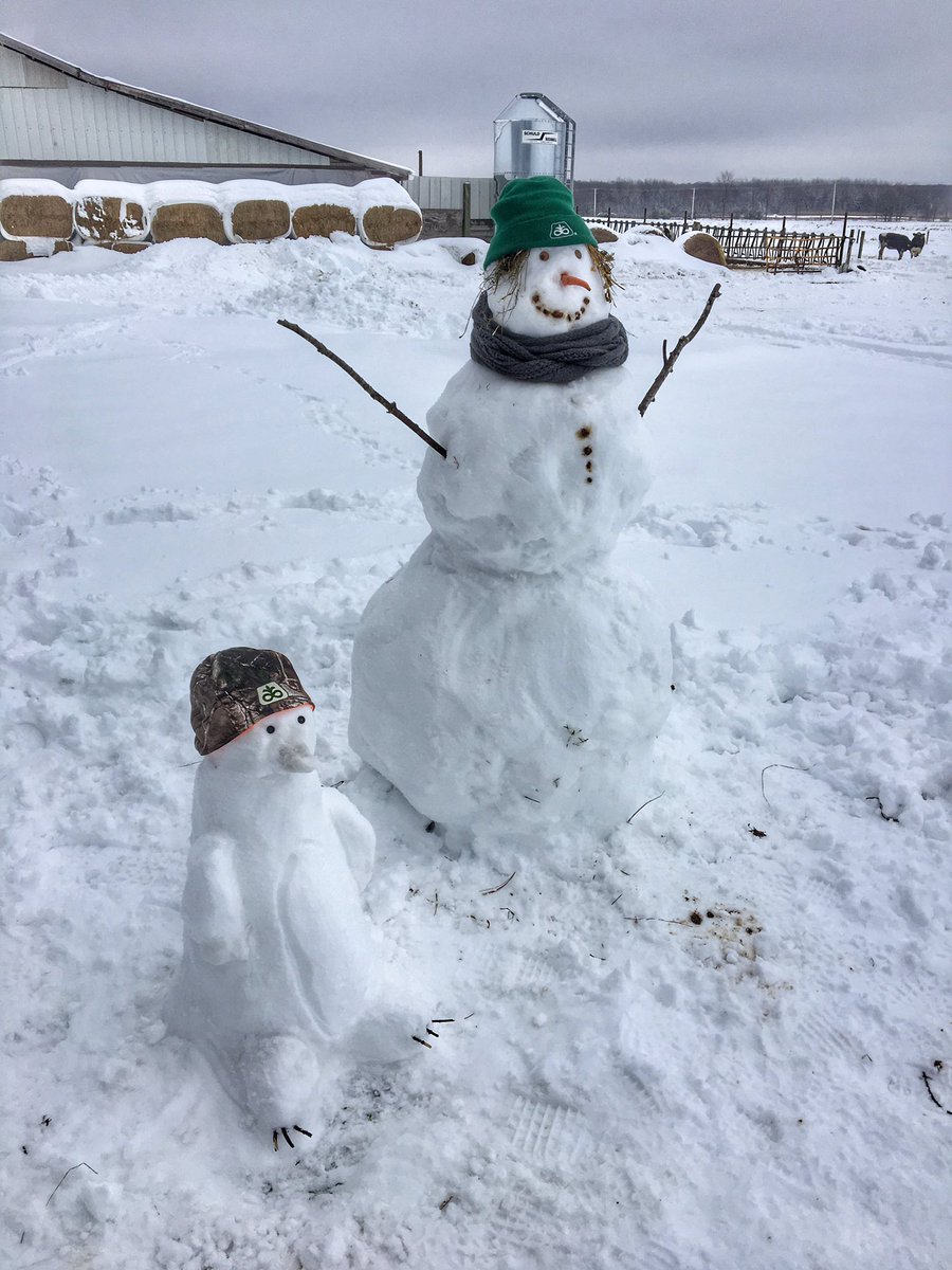 JordanWeiler's tweet photo. Even frosty and his penguin friend are fans of #pioneerseed. Merry Christmas everyone! @DuPontPioneer @PioneerWI https://t.co/LBeKKI76pt