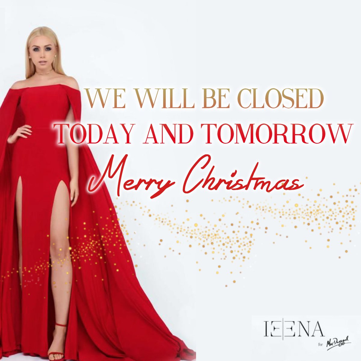 We will be closed today and tomorrow for Christmas Eve and Christmas. See y'all Monday! Happy Holidays!