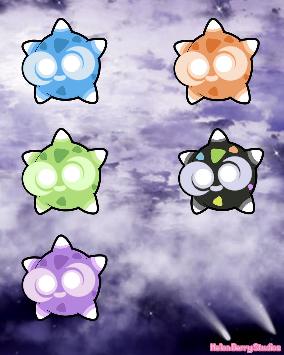 Melon_Berry's tweet photo. More Minior colors are coming! Indigo, Violet, Orange, Green, and Shiny will join Red as charms. Pre-order here: https://t.co/spxX70ijf4 https://t.co/JF482unLQi
