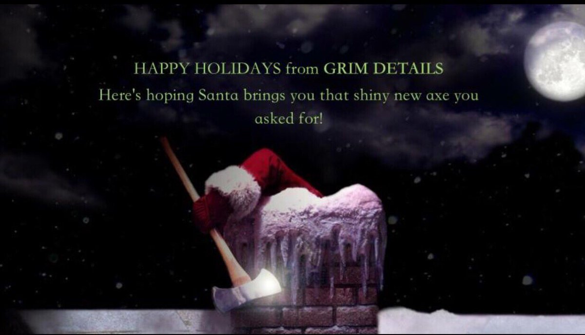 GrimDetails's tweet photo. Happy Holidays all, from @GrimDetails ! https://t.co/zn6iEn7gz6