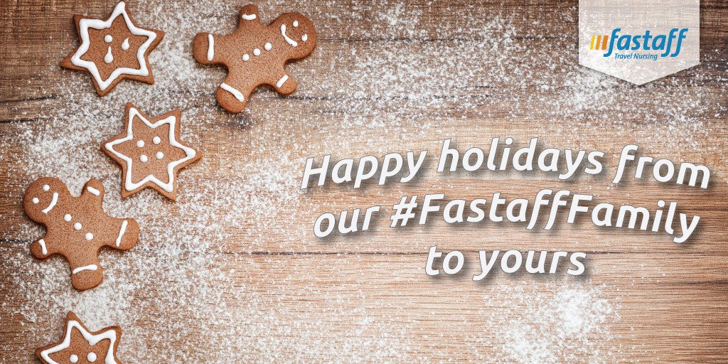 fastaff_nursing's tweet photo. To our nurses on assignment and at home, we wish you a happy holiday. #FastaffFamily #HappyHolidays https://t.co/RY96HosfHh