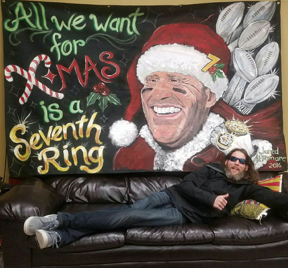 itsbobbybooth's tweet photo. My cuz made this sign to hang up for tmrs game! @steelers @heinzfield @_BigBen7 @AntonioBrown @NFL @ESPNNFL @WTAE @WPXI @CBSPittsburgh https://t.co/1aOM9kZbOW