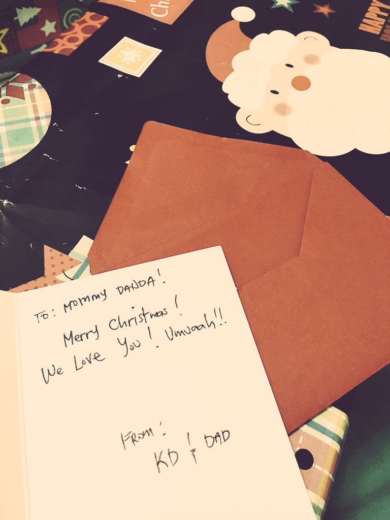 kaelandeandre's tweet photo. I love you exactly the way I loved u back then. Thank u for being my most loving and thoughtful husband. Love u dad Nolan! 😘 #christmasgift https://t.co/hBKA19CV4M