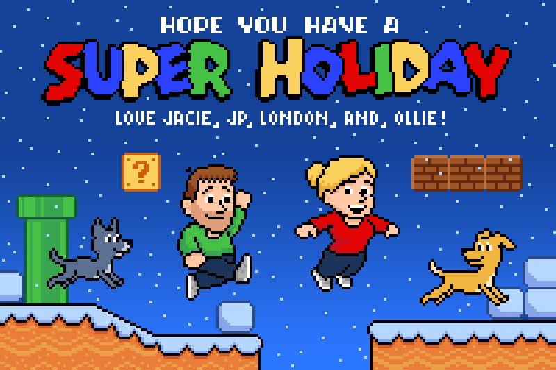 happy holidays y'all!! hope you get to relax with people you love 💘 amaaazing card by <a href="/jpcoovert/">JP Coovert</a> 😻