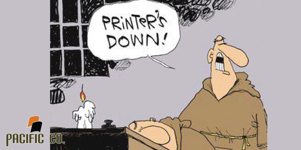 PacificCompany1's tweet photo. We wish our printer issues were as easy as waking someone up to fix! #screenprinting #printinghumor https://t.co/PAfbYBWisb
