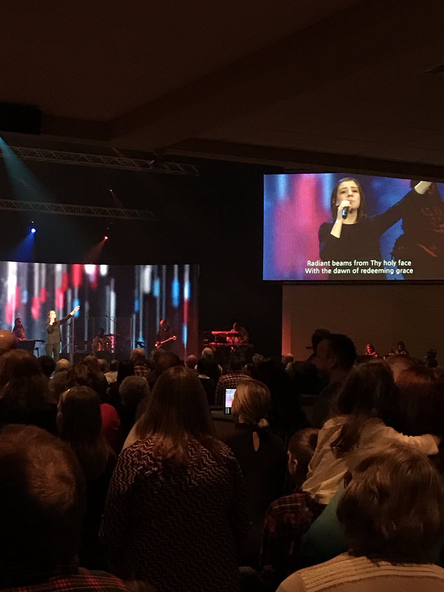 BrianMOwen's tweet photo. .@beccaup killing it in the Christmas Eve service. https://t.co/KciVtRPd3T