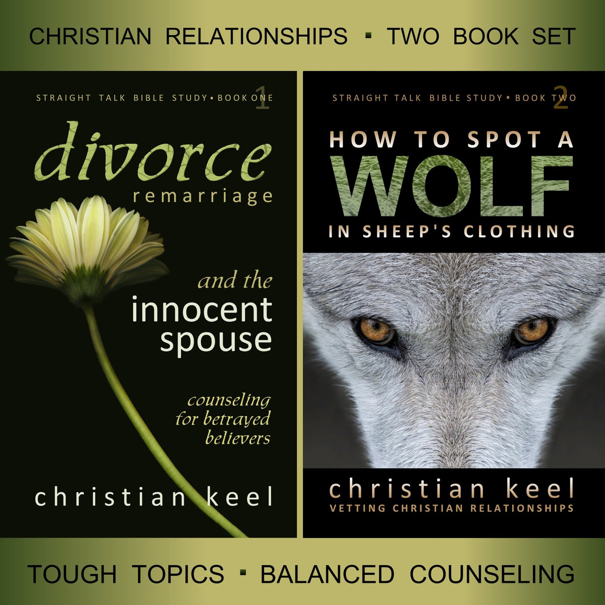 Streamline777's tweet photo. Two Book Bible Study Set Bargain: Divorce - Remarriage &amp; How to Spot a Wolf https://t.co/DDf5ko2hgh @ChristianBk_Pro @BookHippoUK #divorce https://t.co/zN7DgxvtE5