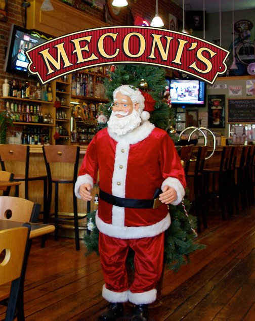 MeconiPub's tweet photo. Merry Christmas from Meconi’s Pub! We are open Christmas Eve and we open at 7:00 PM Christmas Day. https://t.co/6c9d6ZXnrv