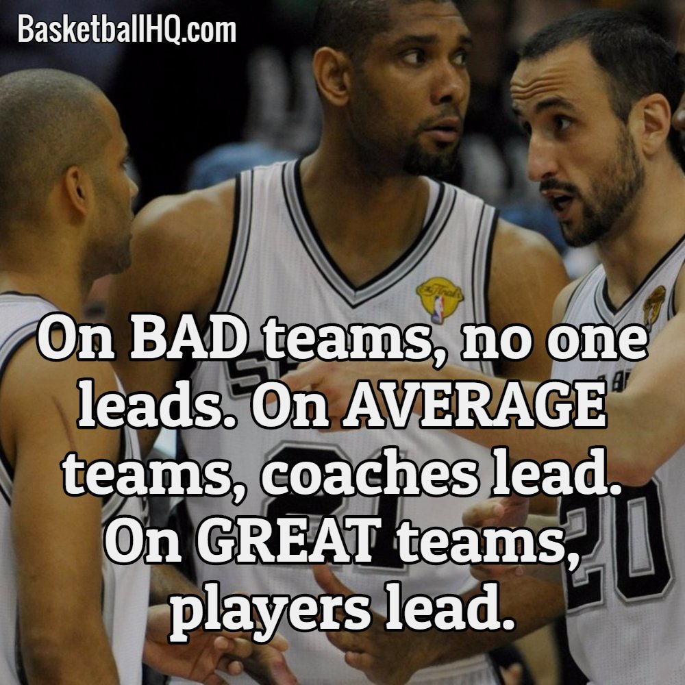 BasketballHQ's tweet photo. Player leadership is a must for great teams. https://t.co/rxNOGBliiE