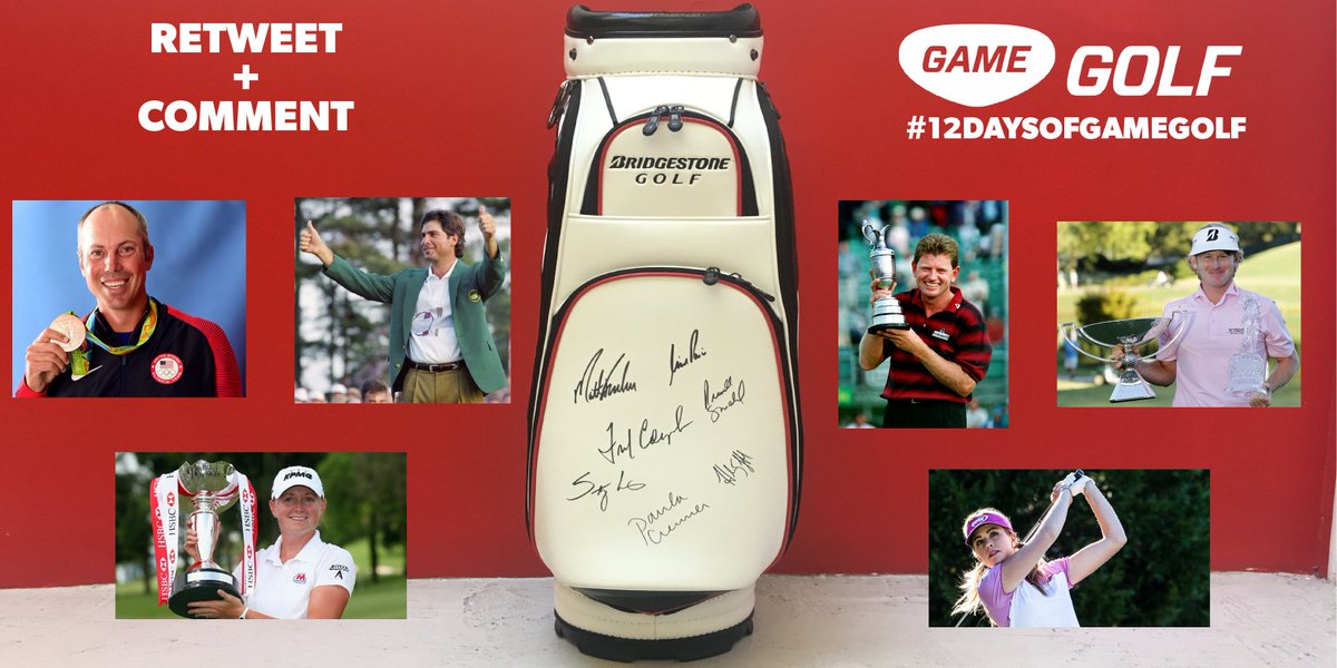 GAMEGOLF's tweet photo. Who holds the course record at Augusta? RETWEET + ANSWER below to be entered for this Bridgestone Staff Bag! #12DaysOfGAMEGOLF #Day11 https://t.co/VjZkq8L66b