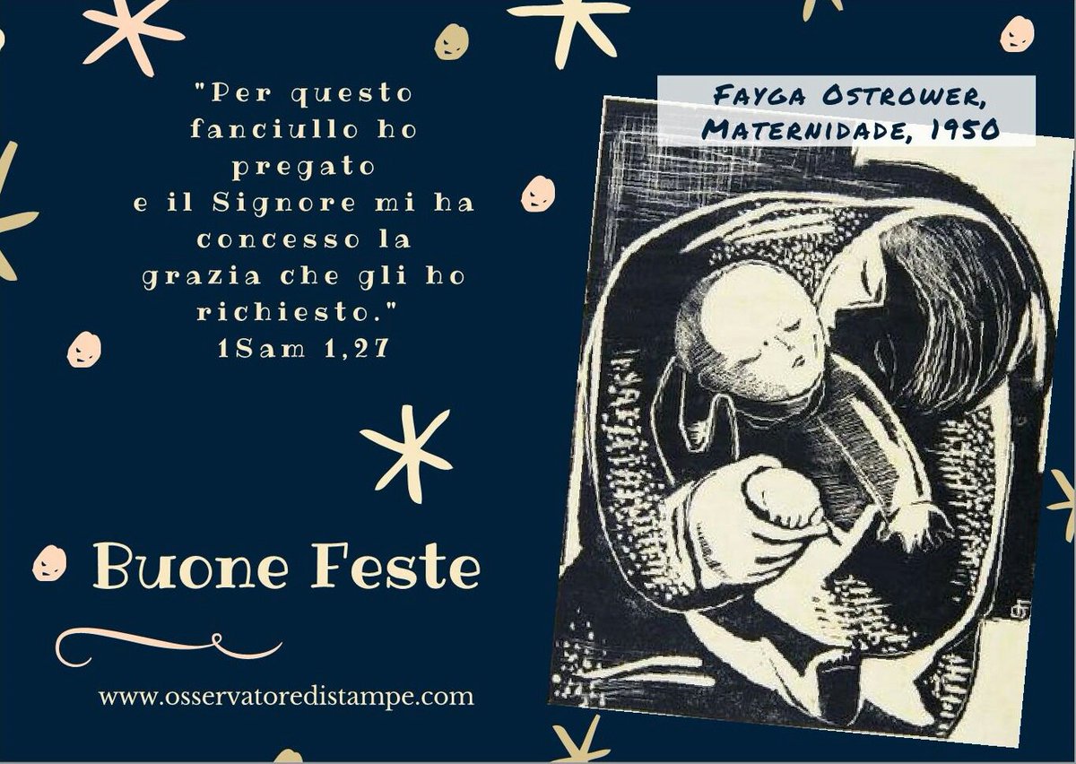 osserva_stampe's tweet photo. Buon Natale con la Maternità di Fayga Ostrower https://t.co/v7XLScwuHR