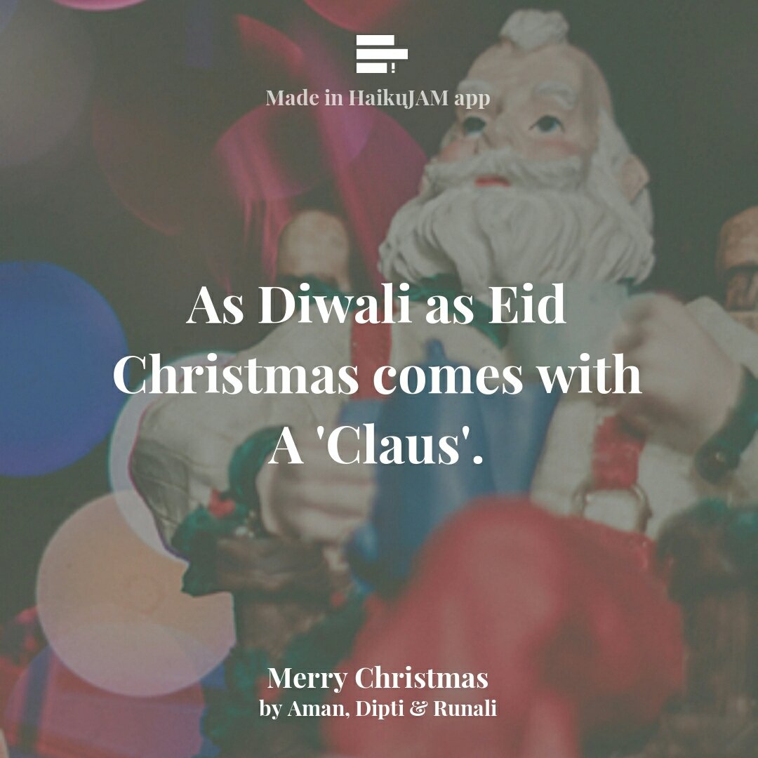 runali_mehta's tweet photo. #MerryChristmas by Aman, Dipti &amp; @runali_mehta in @haikujam

let's jam on https://t.co/HEqNjGZ4hY https://t.co/0Wq1I8ScgZ