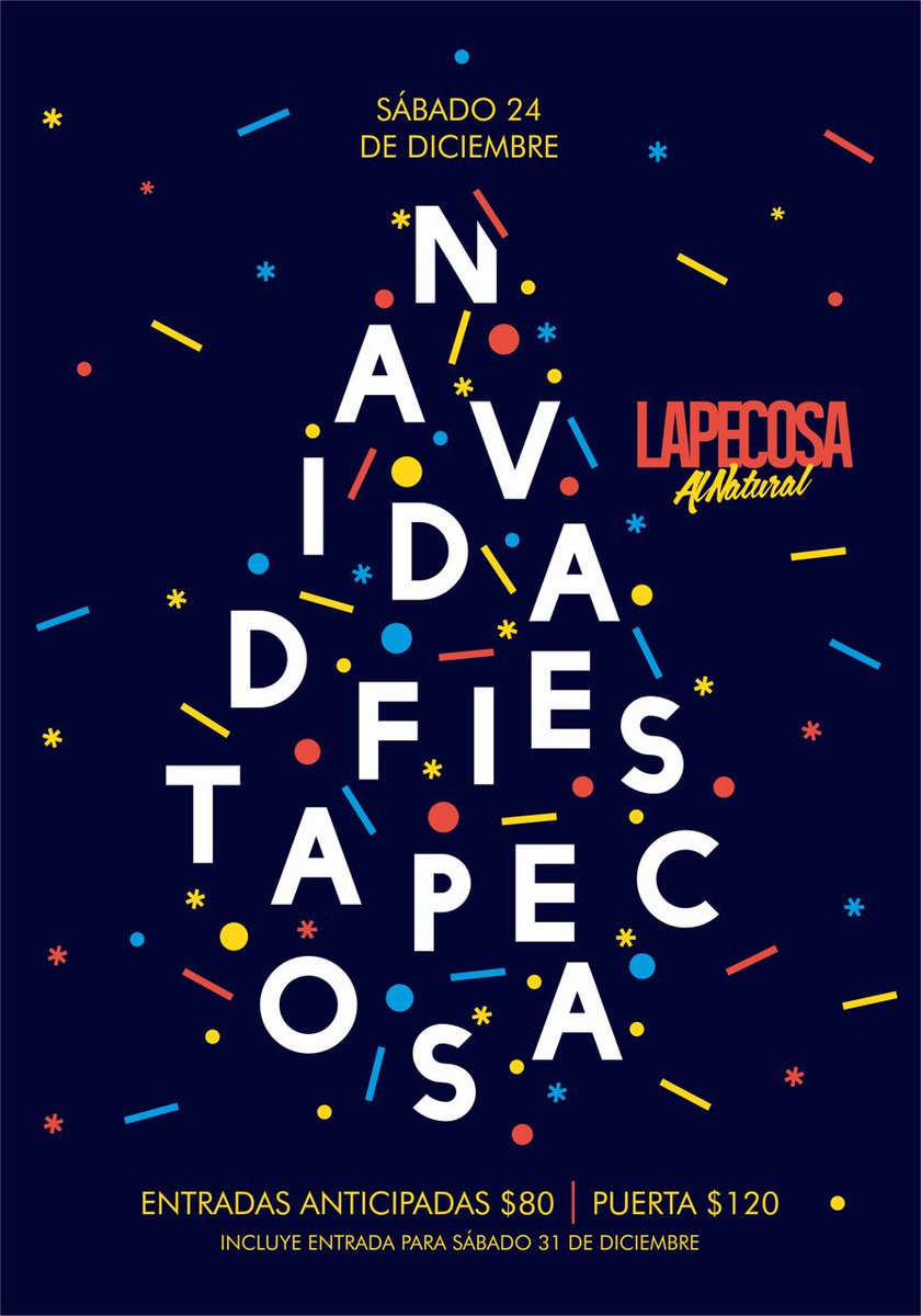 LaPecosaNatural's tweet photo. ESTA NOCHE FESTEJAMOS NAVIDAD EN LAPECOSA!!! No te quedes fuera del brindis, nos vemos temprano. Bailamos #ALNATURAL 🎄🍻❤ https://t.co/L6le3HjkAp