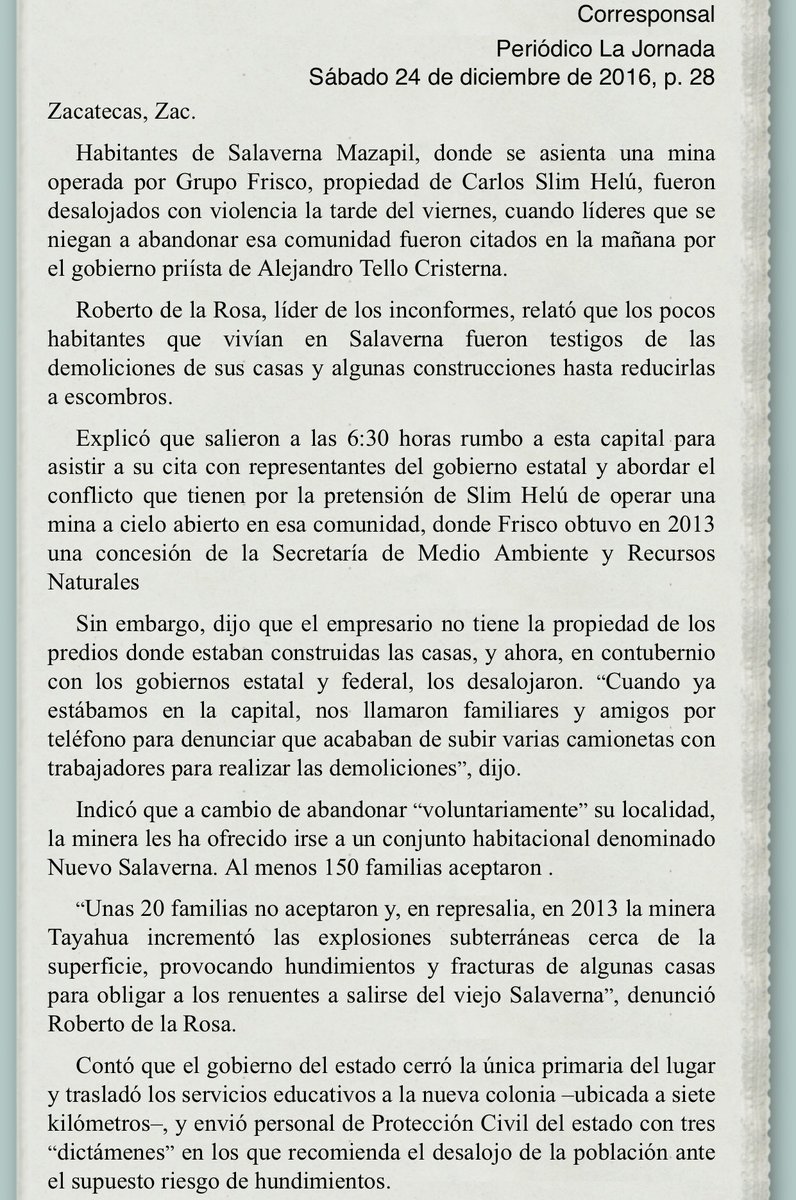 Mboe55's tweet photo. Despojo rapaz a pobladores x las mineras no tiene límite bajo el cobijo d GOB d EPN URGENTE LA ORGANIZACIÓN  POPULAR https://t.co/5NvyetzFnl https://t.co/tToGHMM9iT