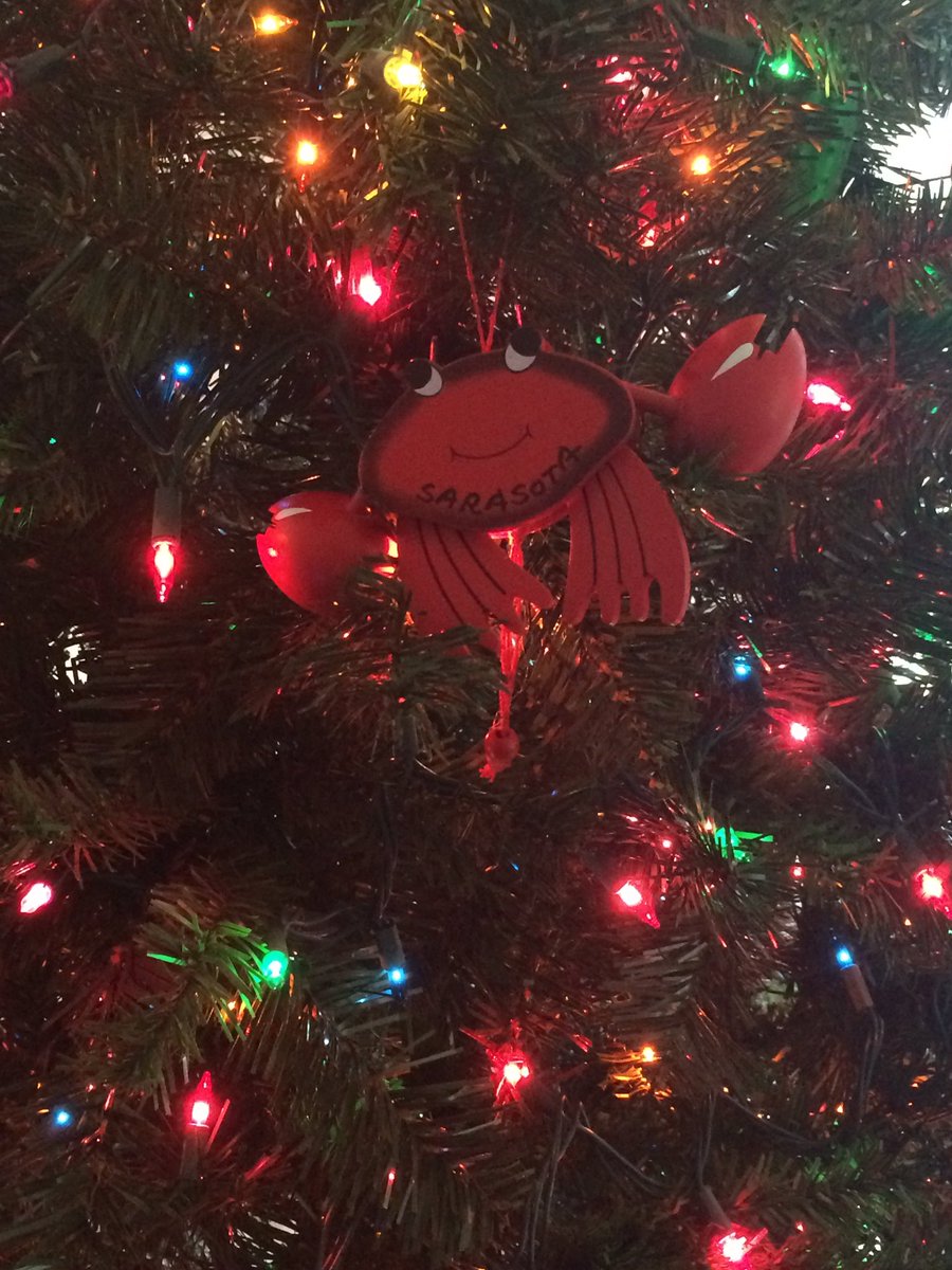 OfficialJenDano's tweet photo. Can't be Christmas without a Christmas crab! #alwaysacrab #sebastian #disneyonice #christmascrab #sebastianforxmas #firstapt #ornament https://t.co/neGjddedtL