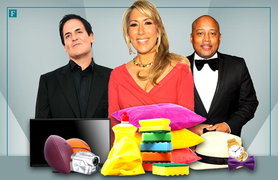 Forbes's tweet image. What makes 'Shark Tank' investors bite? We break down the most successful industries: on.forbes.com/60148y6CA