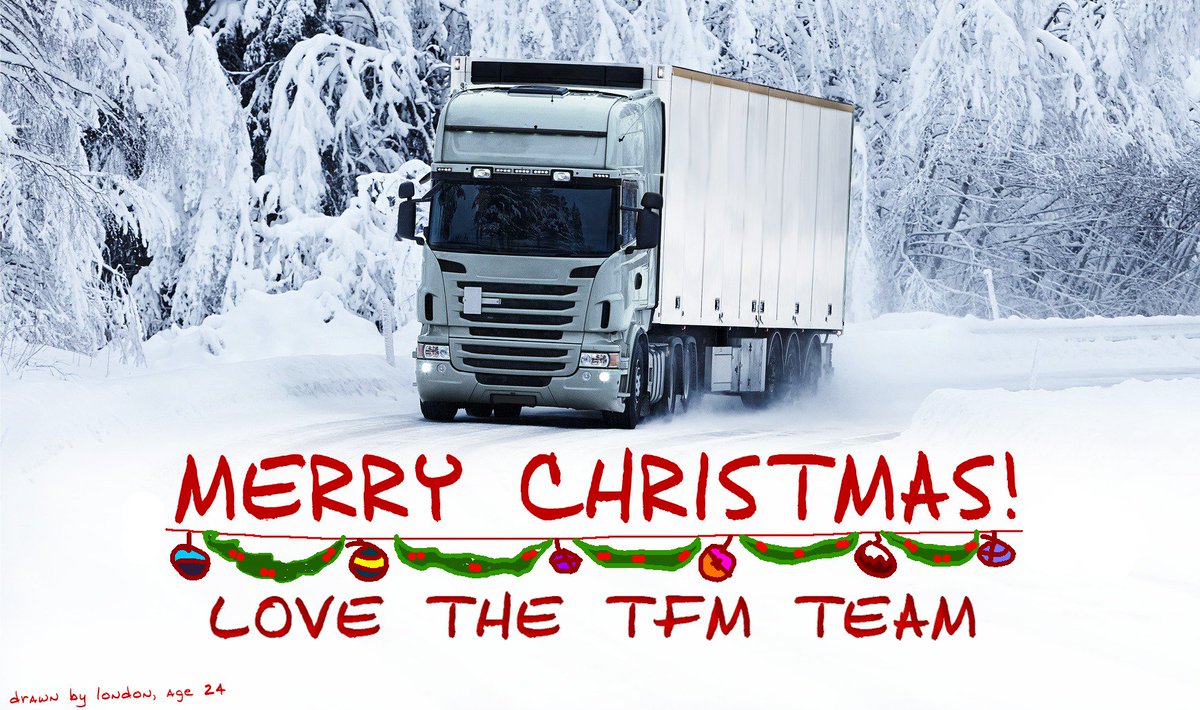 TruckersFM's tweet photo. Wishing you ALL a VERY Merry #Christmas! Tune Out! Get out of the cab, and celebrate with your family and friends. Tis the season! https://t.co/hol4mp6rmn