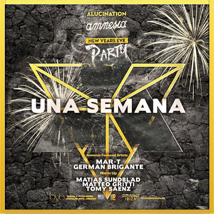 AlucinationOK's tweet photo. Una semana para recibir el año bailando 💃🏾🕺🏻#alucination Amnesia New Year's Eve Party 🍾🎉💥 https://t.co/5P0Glxne3T