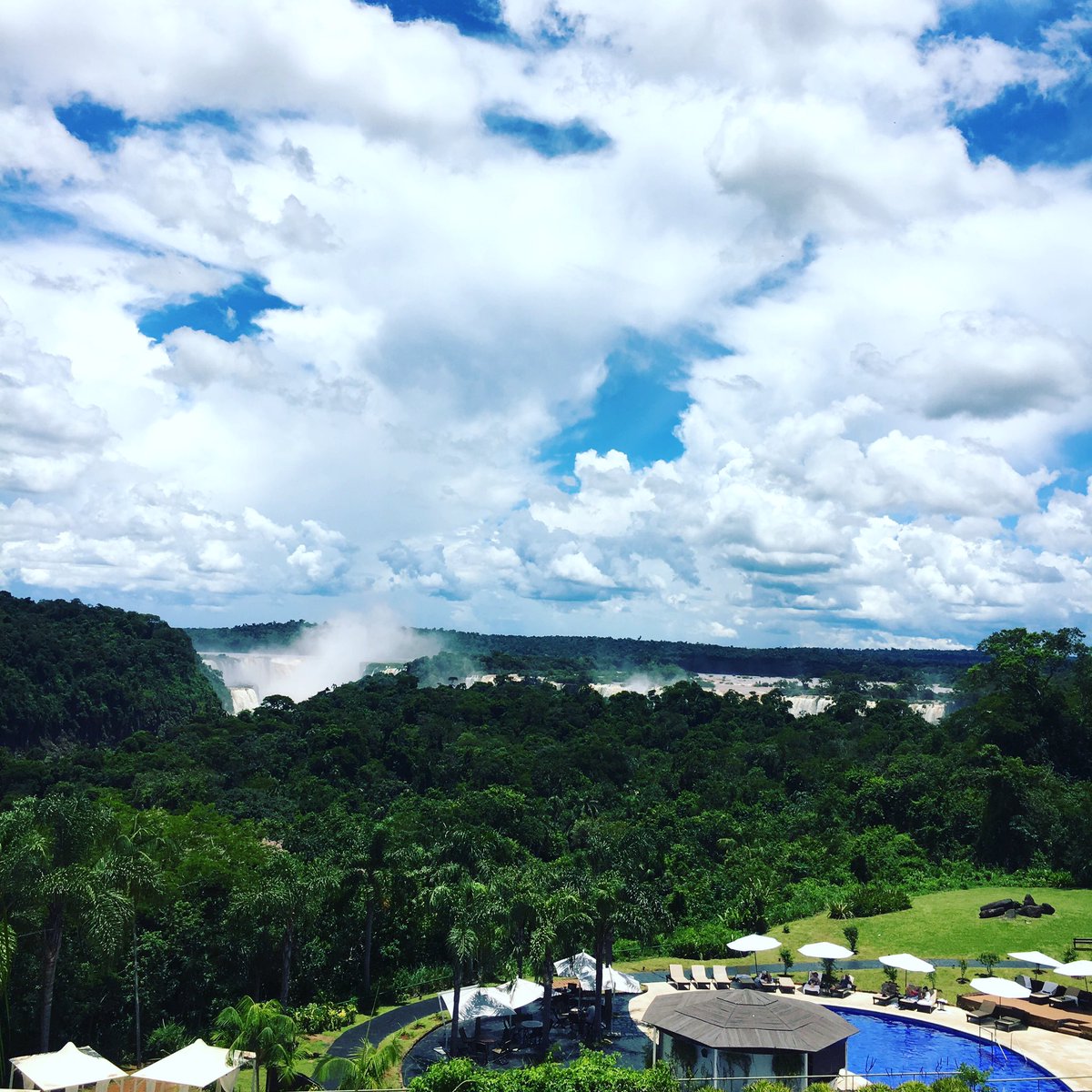 One of my best hotel room views ever. Iguazu Falls, Argentina side <a href="/sheratonhotels/">Sheraton</a>