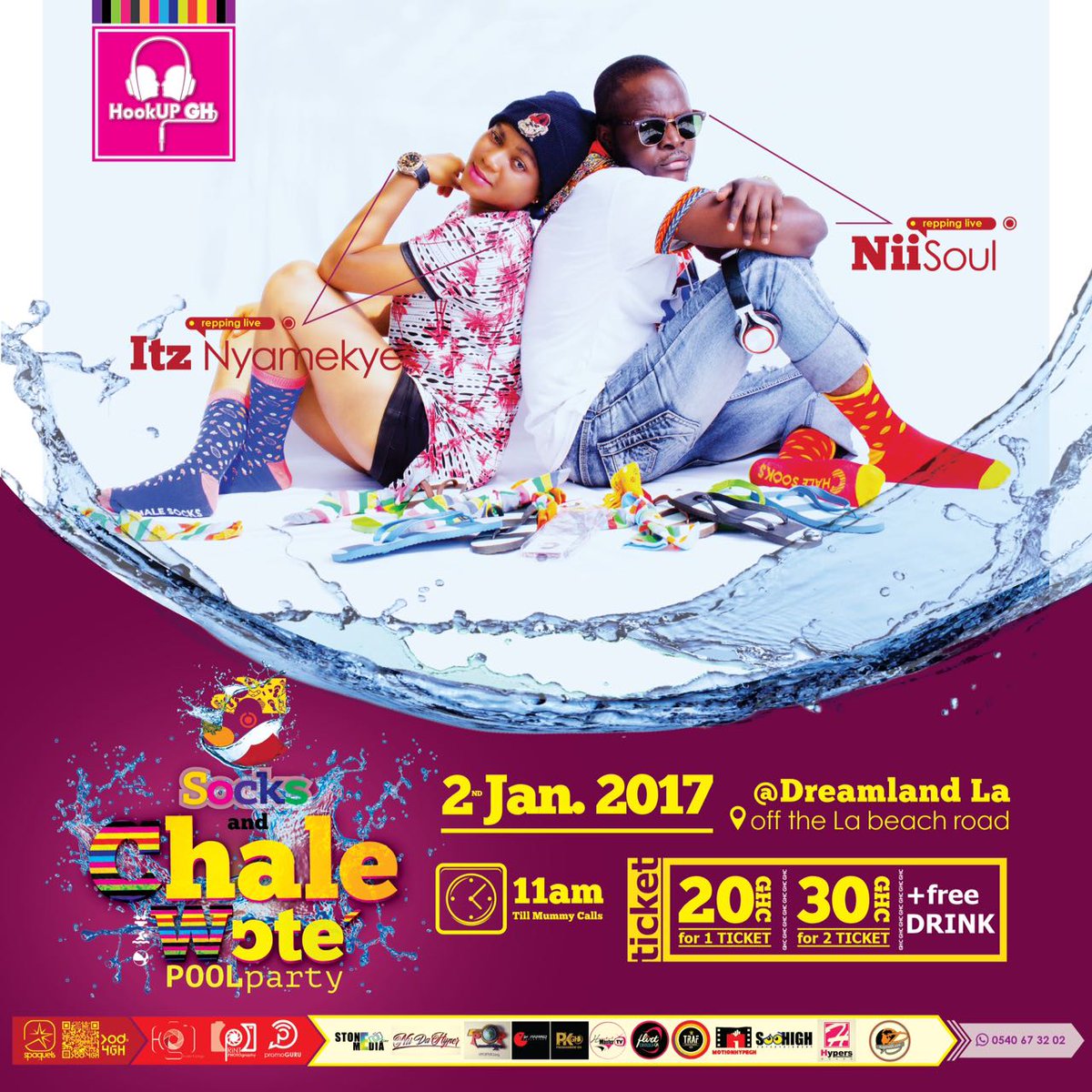 Official_MrHanz's tweet photo. #socks&chalewote #dreamlandLA #NewYearsEve #officialMC #2Jan2017
Gear up in your socks and chalywote and come get Hookedup ........... https://t.co/UedaZYYNHj