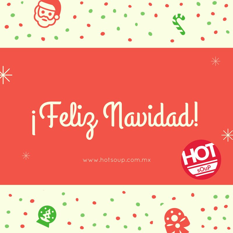 HotSoupMx's tweet photo. ¡Le deseamos a todos nuestros lectores y lectoras que pasen una excelente noche en compañía de sus seres queridos! #FelizNavidad  #HotSoup https://t.co/D8uB2NyAgN