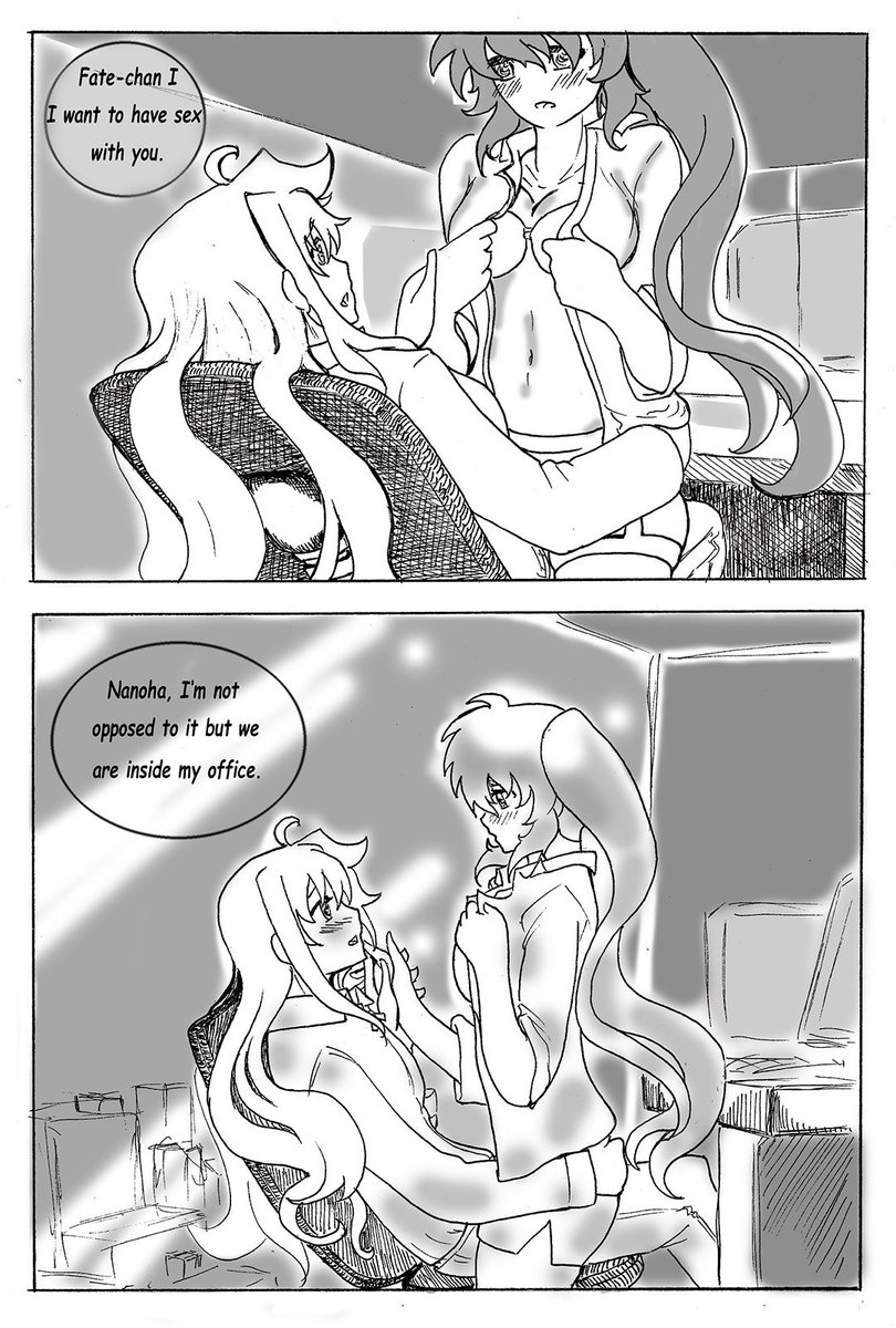 ShaYurigami's tweet photo. Here's some #NanoFate #Christmassmut #NSFW preview to an upcoming #fanbook #Yuri #Femslash and all the goodies XD https://t.co/Q1EIcxktQb