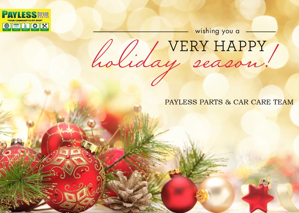 PaylessParts's tweet photo. We wish you a very Happy Holiday season, a peaceful and prosperous New Year!!! #happyxmas #merrychristmas #merryxmas https://t.co/UbR0iyRMKB