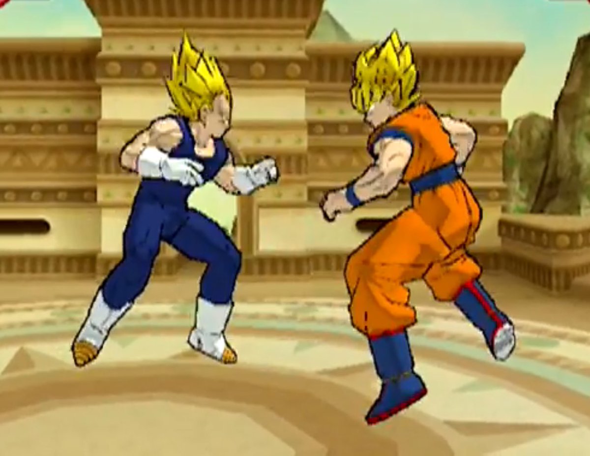 Xamry07's tweet image. &quot;Now I have bananas on my head, too, Vegeta!&quot; 😂😂😂😂💀🍌
@teamfourstar #TFSPlays #DragonBallZ #Budokai2 #PlayStation2 #PS2