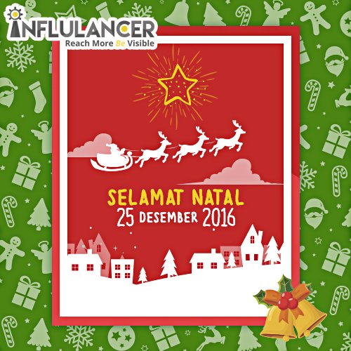 influlancer's tweet photo. Selamat hari Natal untuk seluruh umat Kristiani. Semoga damai menjadi berkat buat kita semua. Mari jaga kebhinekaan yang ada di negeri ini. https://t.co/4CpT9PuxvB