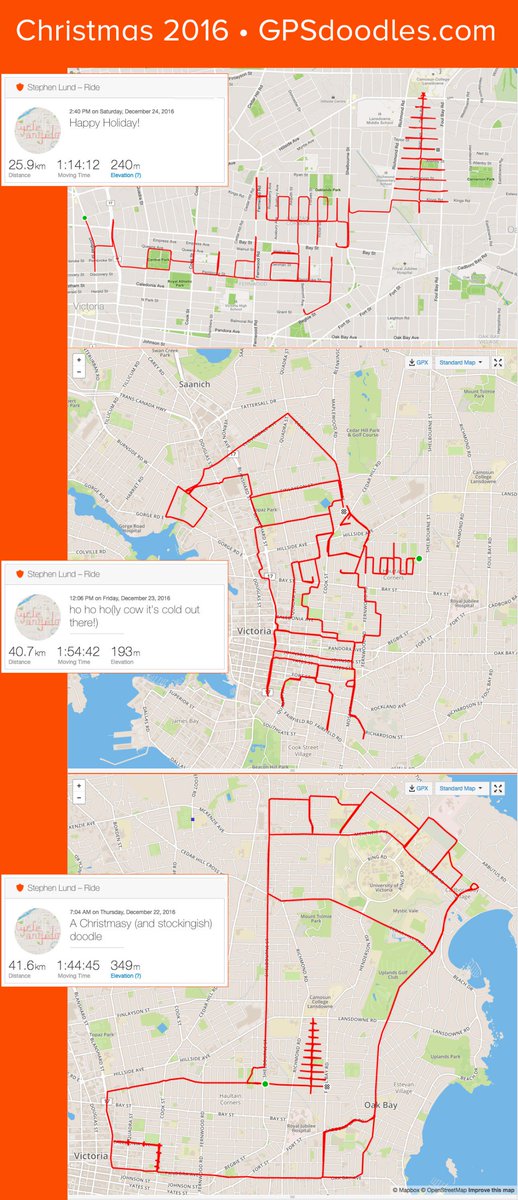 Three #holiday #GPSdoodles in four days • Merry #Christmas! gpsdoodles.com/2016/12/24/thr…