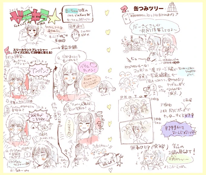 先日のガチキラ(娘単独回)の備忘メモ(ひじょうに読みにくい) 