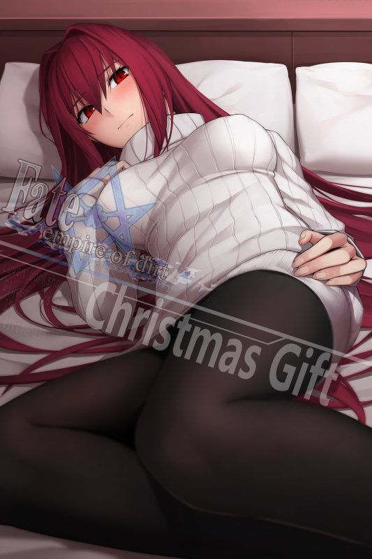"Merry Christmas~ " The first christmas with his new servant.. <a href="/scathxch/">GOD SLAYER.</a>