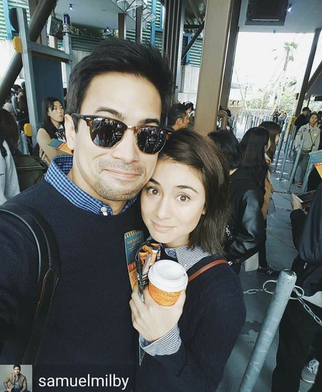 Manaygiesam's tweet photo. Merry Christmas to all specially to this #lovelycouple  @samuelmilby &amp; @mari_jasmn !  🎄🎄😍😍😍 #MilbyMob #TeamSamMilby https://t.co/vzP6fIC4cU