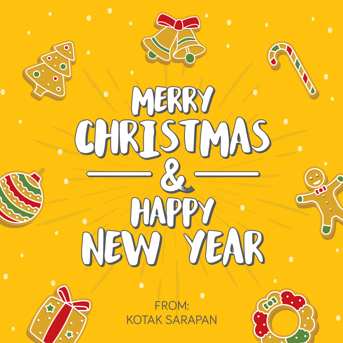 Selamat Natal dan Tahun Baru!
Semoga hidup kita damai dan masa depan kita penuh harapan.
Oiya, nantikan kejutan dari Kotak Sarapan ya! ;-)